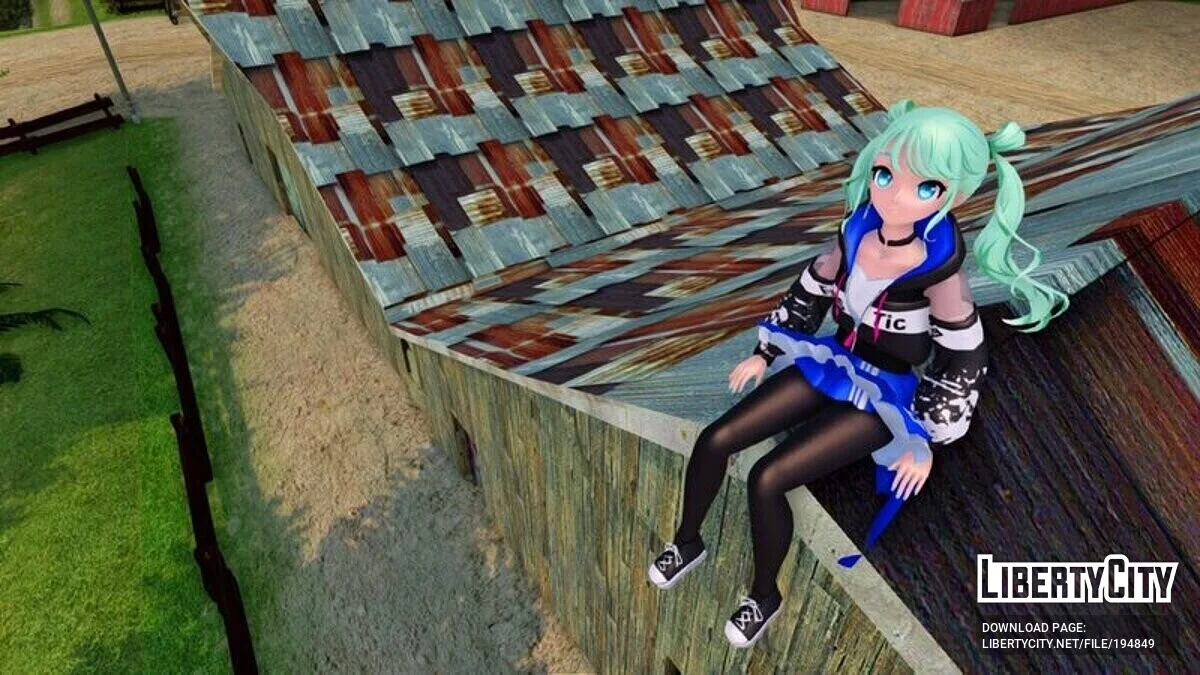Miku Hatsune (Bad Squad) + Gesichtsanimation / GTA San Andreas