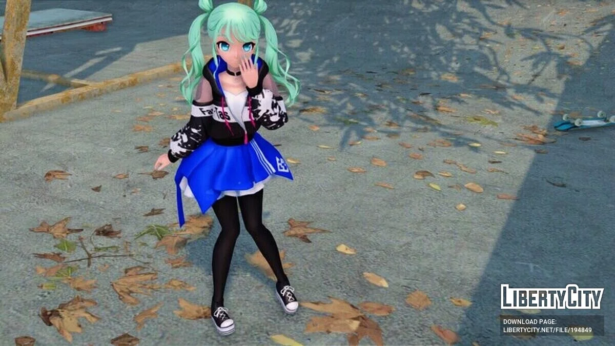 Miku Hatsune (Bad Squad) + Gesichtsanimation / GTA San Andreas