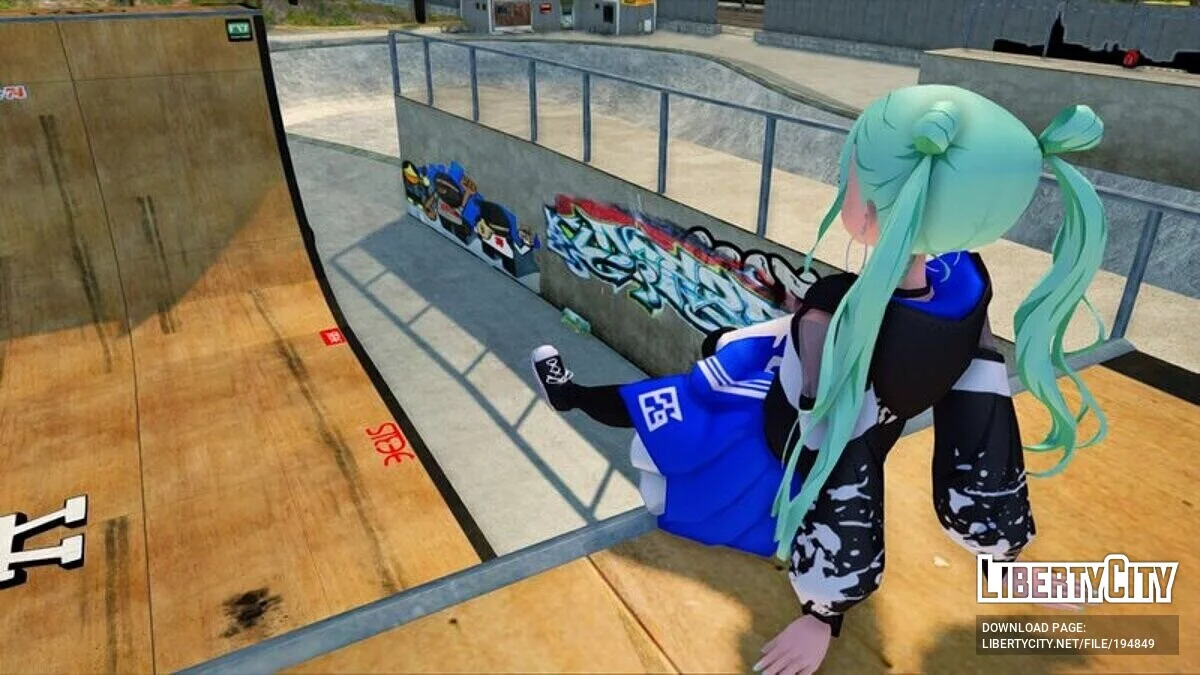 Miku Hatsune (Bad Squad) + Gesichtsanimation / GTA San Andreas
