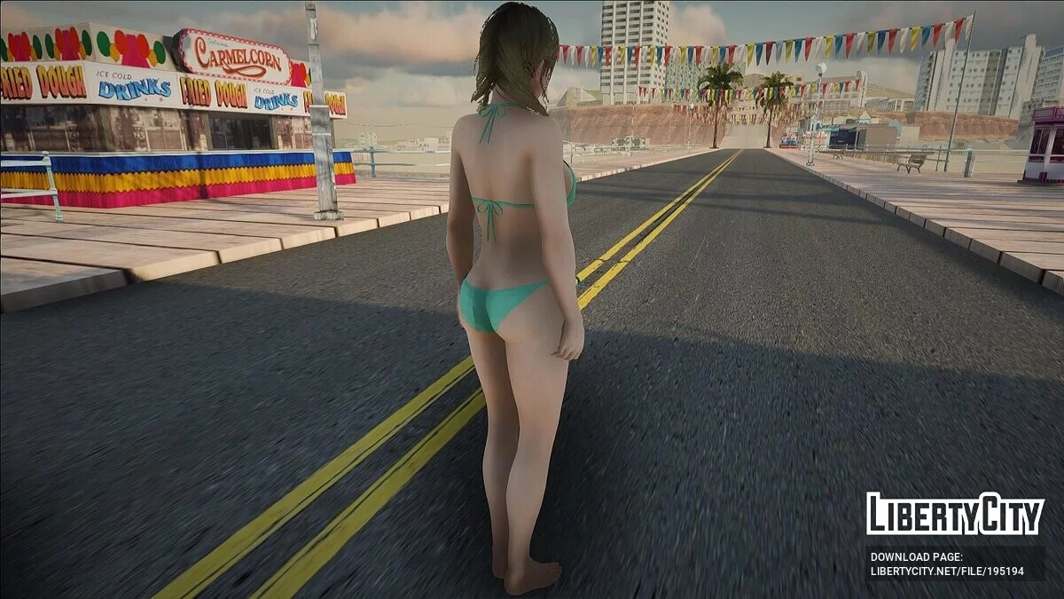 Моника в зеленом купальнике / GTA San Andreas