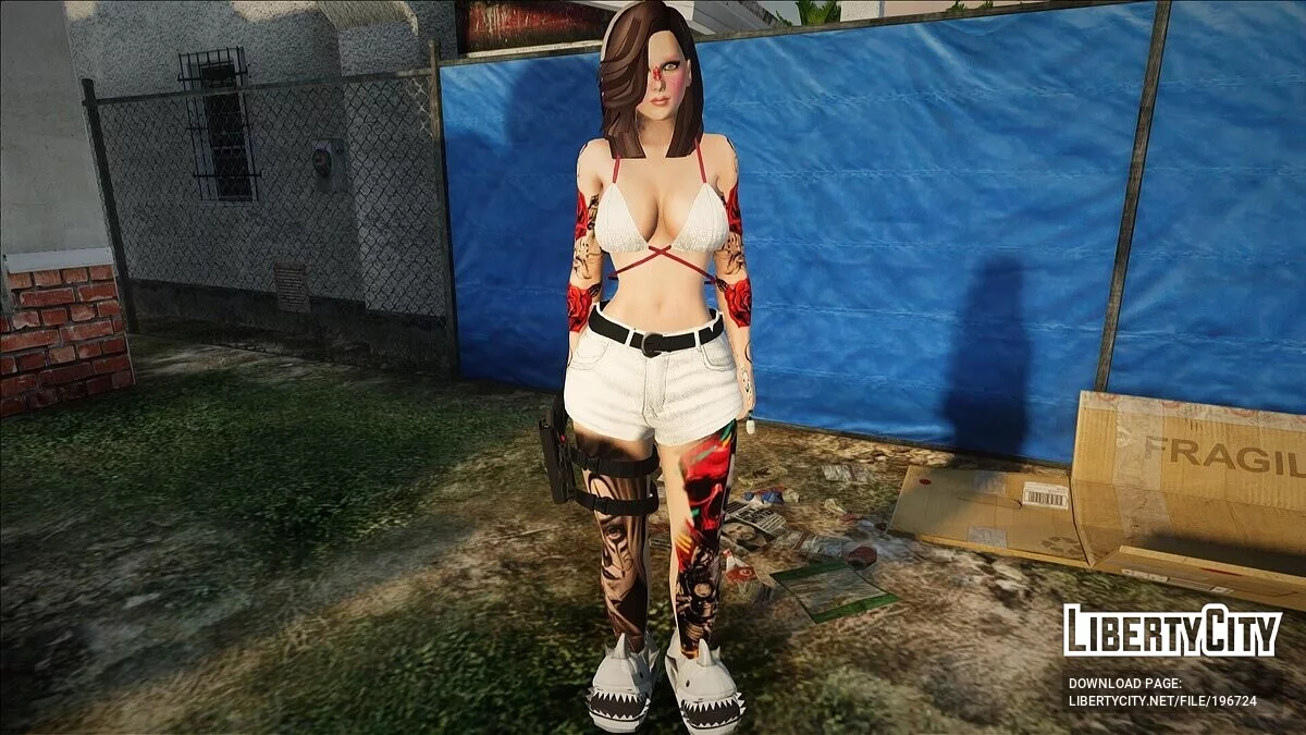 Fille avec des tatouages / GTA San Andreas