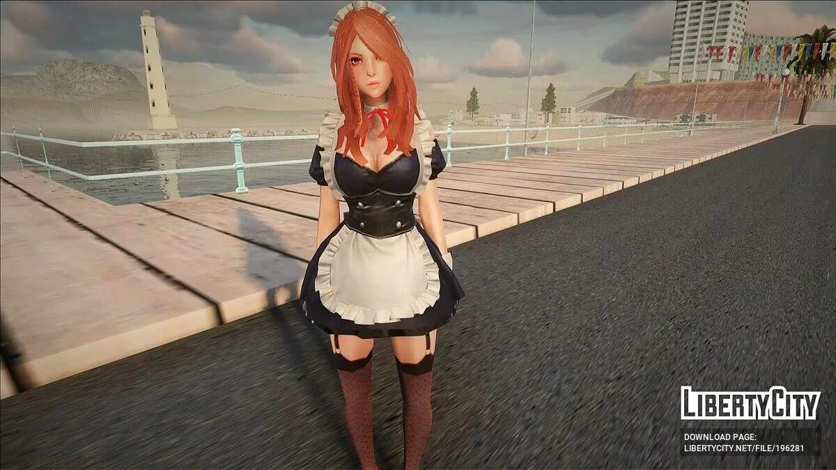 Kostum Pelayan First Summoner Rachel / GTA San Andreas