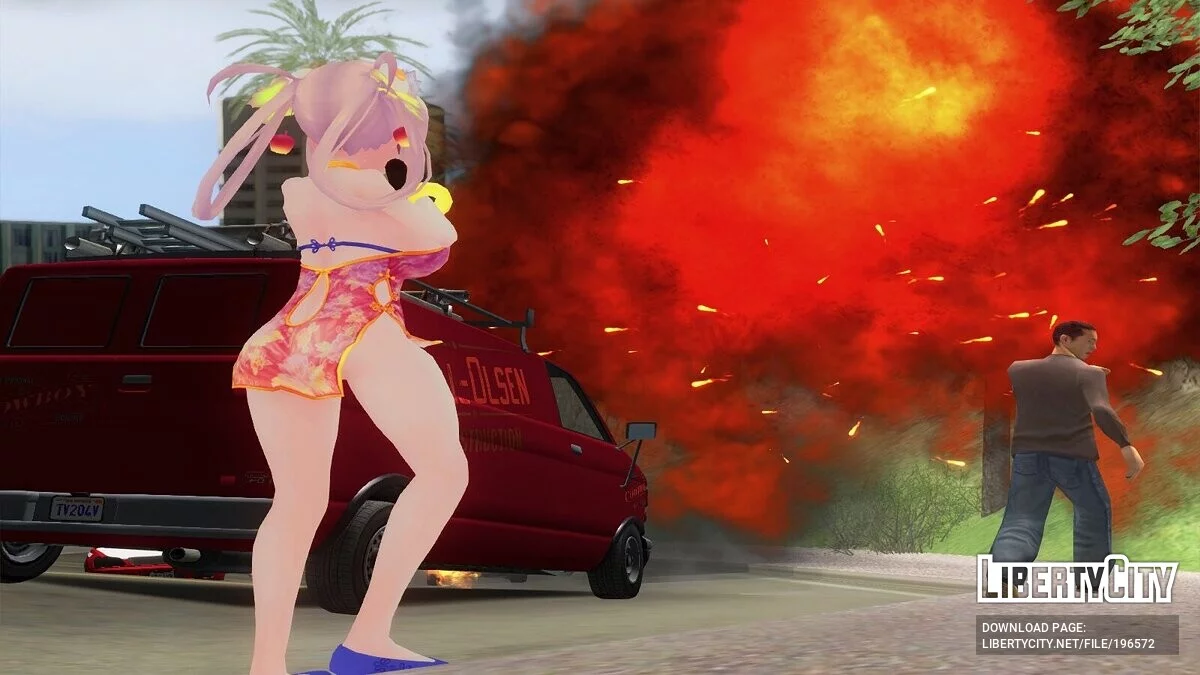 Manpuku Maru-chan у китайському вбранні / GTA San Andreas