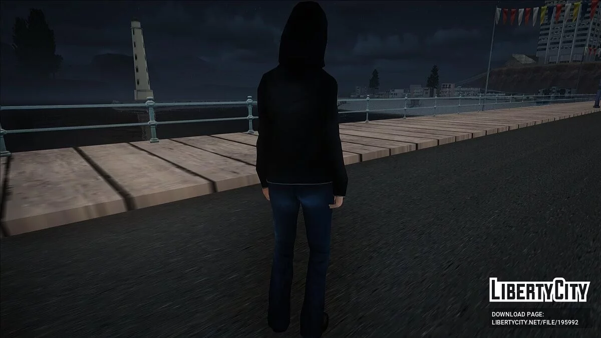 Зої Кастільо в худі з Dreamfall: The Longest Journey / GTA San Andreas