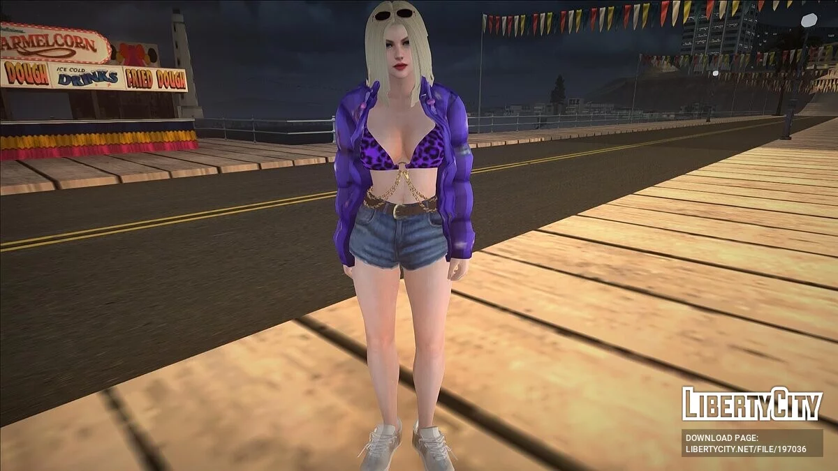 Blonde en veste d'hiver / GTA San Andreas