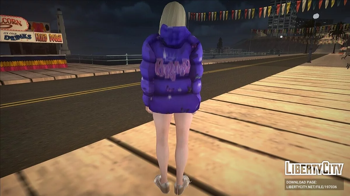 Blonde en veste d'hiver / GTA San Andreas