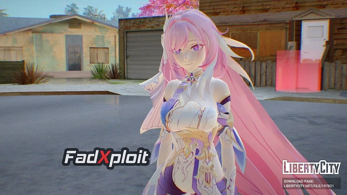 Elysia Herrscher of Human de Honkai Impact / GTA San Andreas