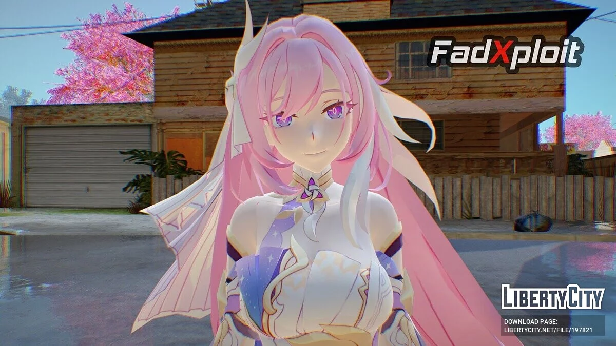 Elysia Herrscher of Human de Honkai Impact / GTA San Andreas