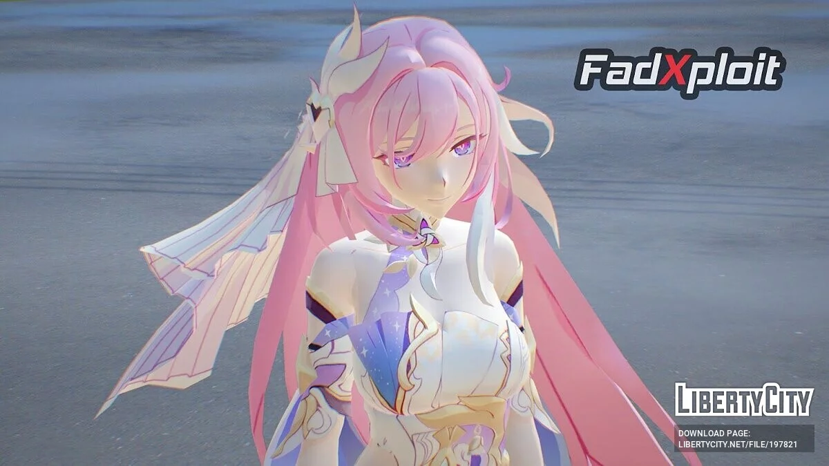 Elysia Herrscher of Human de Honkai Impact / GTA San Andreas