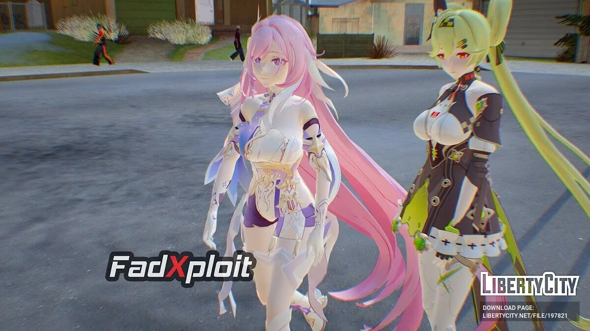 Elysia Herrscher of Human de Honkai Impact / GTA San Andreas