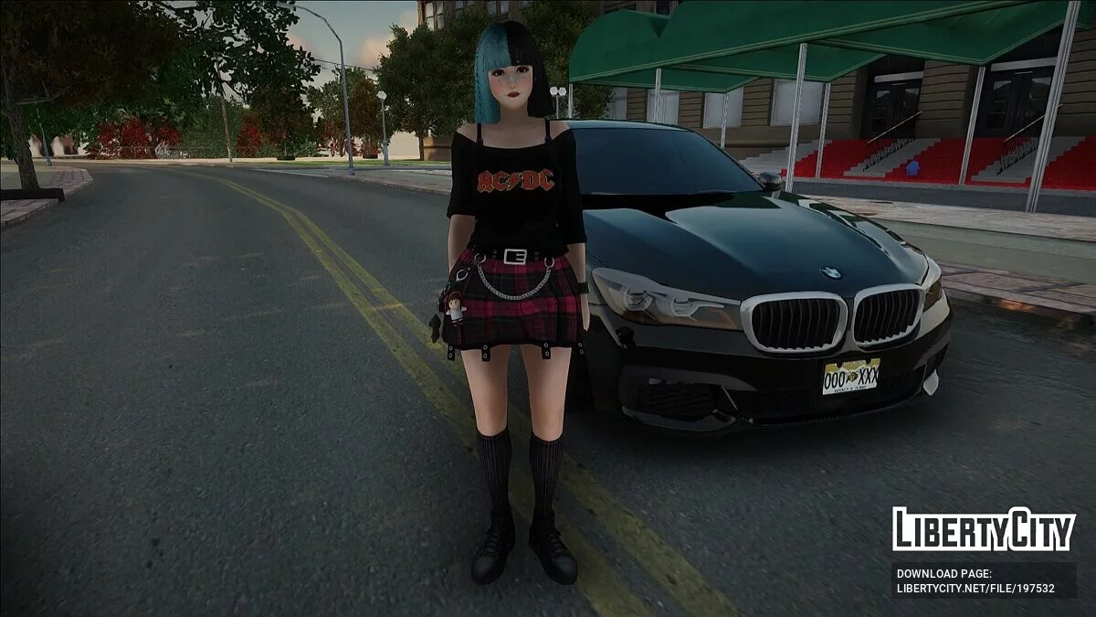 Хітомі Kawaii Gothic фанатка AC/DC / GTA San Andreas