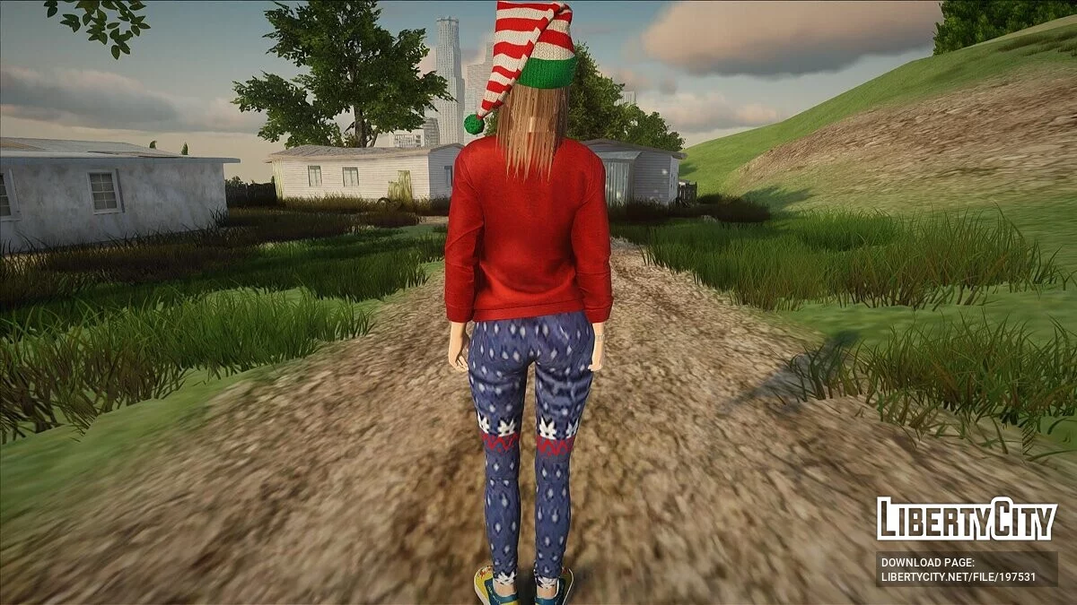 Хитоми в Рождественском наряде / GTA San Andreas