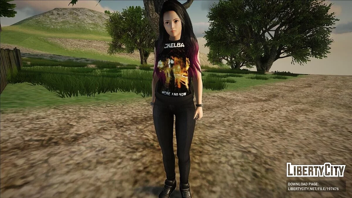 Кокоро в наряде Nickelback / GTA San Andreas