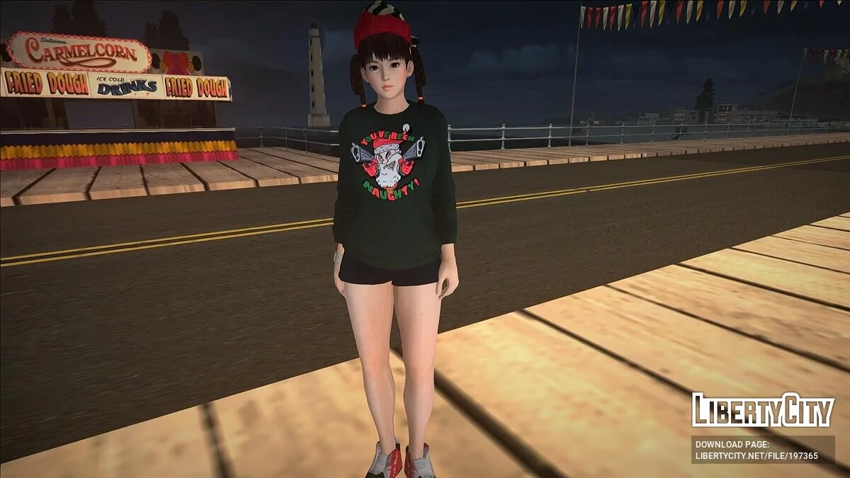 Lei-Fang en tenue de Noël / GTA San Andreas