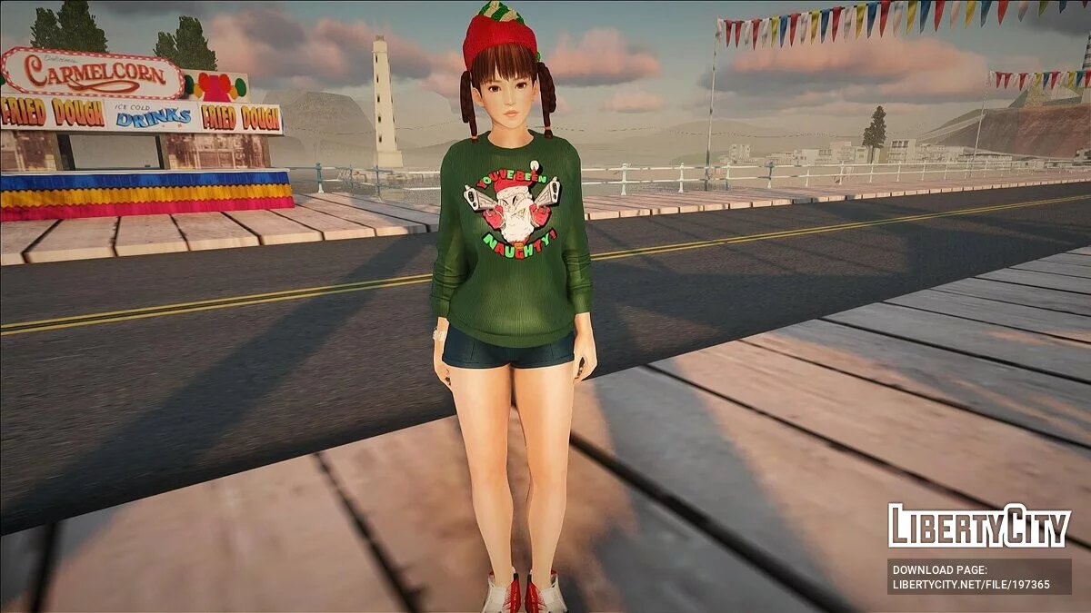 Lei-Fang en tenue de Noël / GTA San Andreas