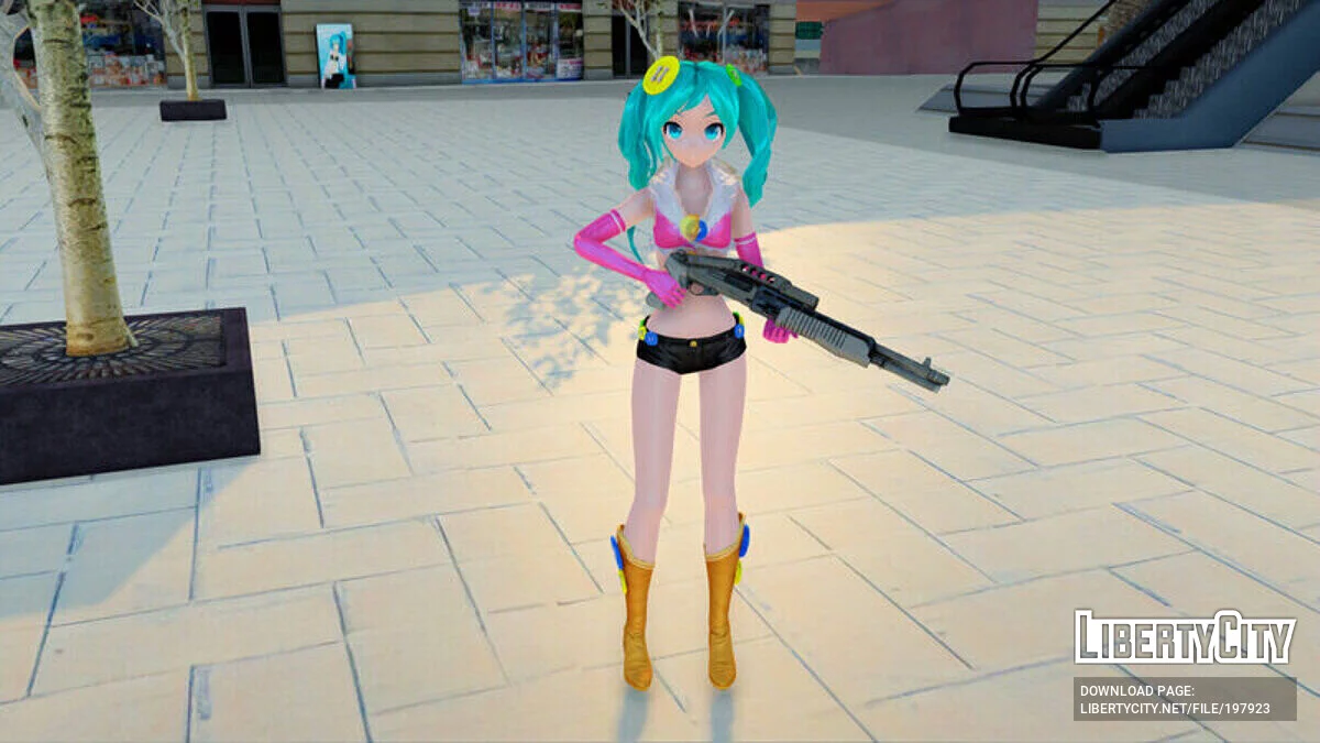 Мику Хатсуне (Pink Pops) из PDFT / GTA San Andreas