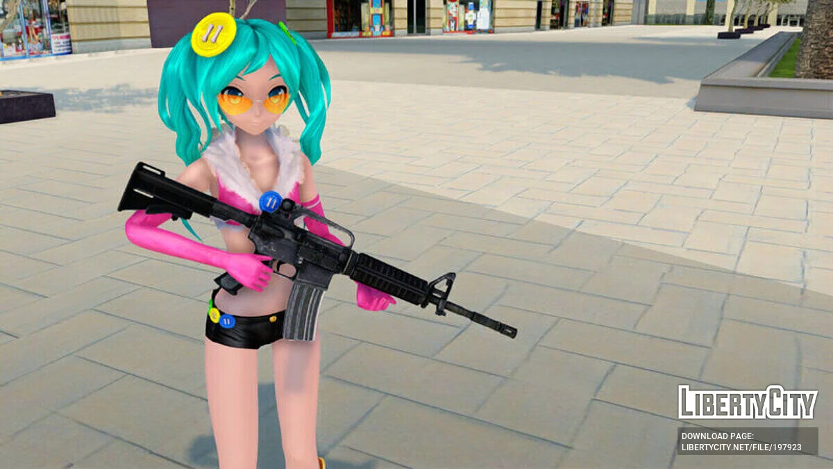 Мику Хатсуне (Pink Pops) из PDFT / GTA San Andreas