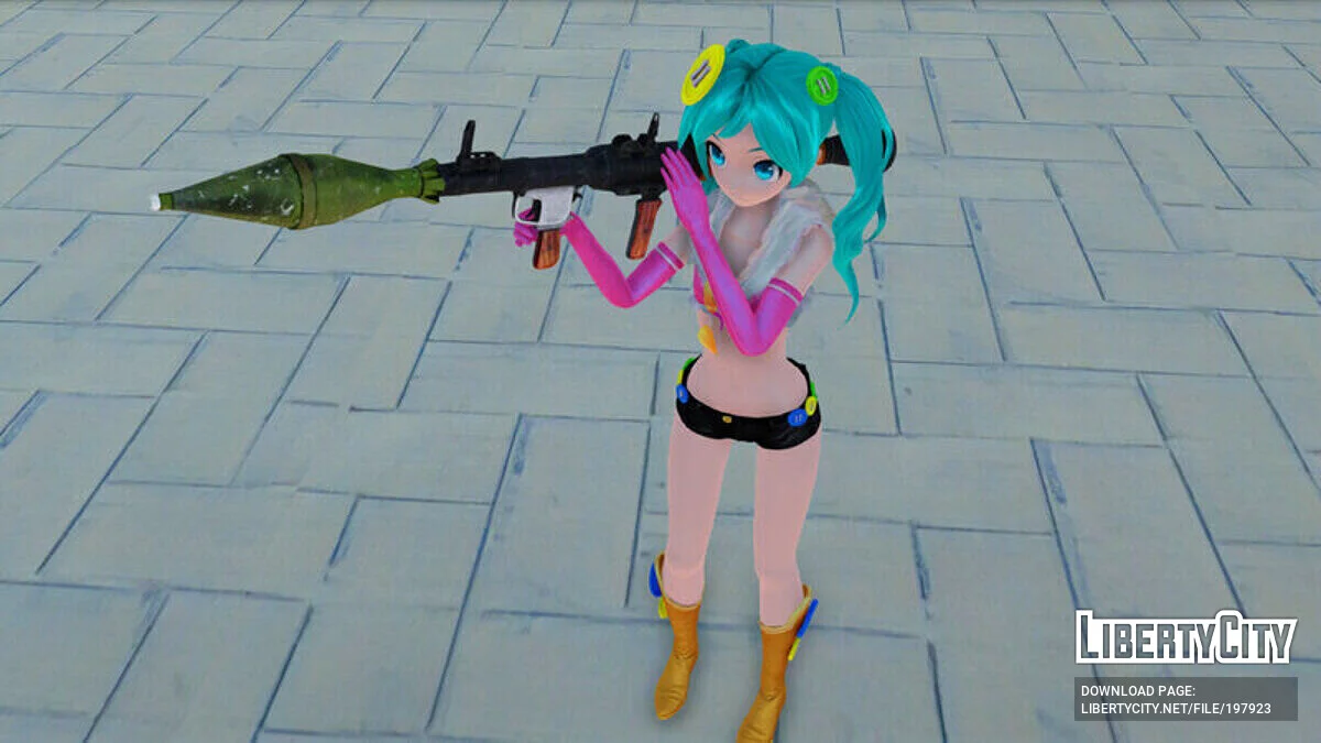 Мику Хатсуне (Pink Pops) из PDFT / GTA San Andreas