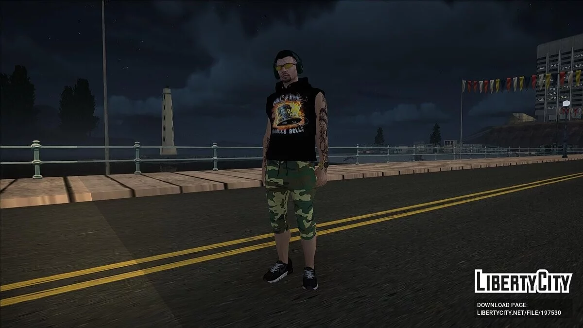 Хлопець з GTA 5 у футболці AC/DC / GTA San Andreas