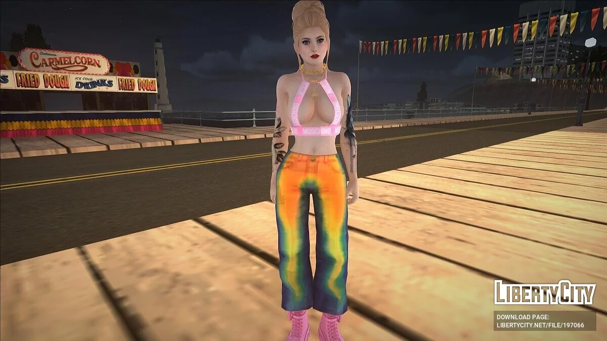 Skin Acak Wanita Berambut Pirang / GTA San Andreas