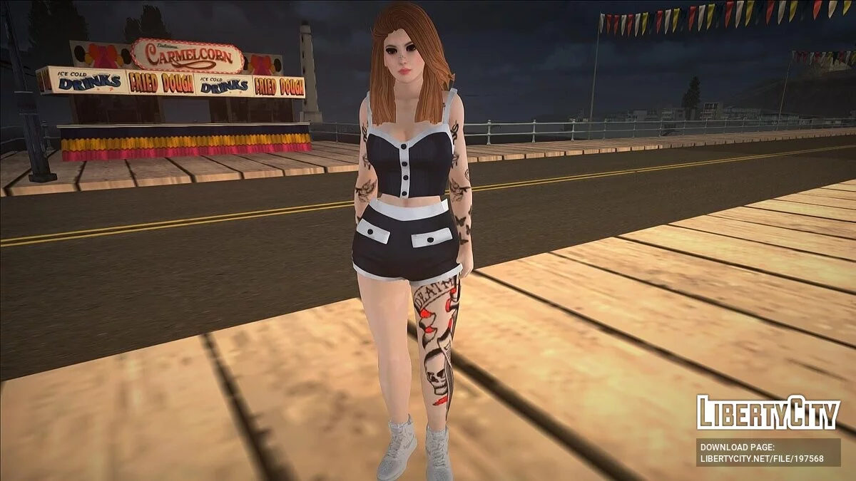 Skin femenino aleatorio con tatuajes / GTA San Andreas
