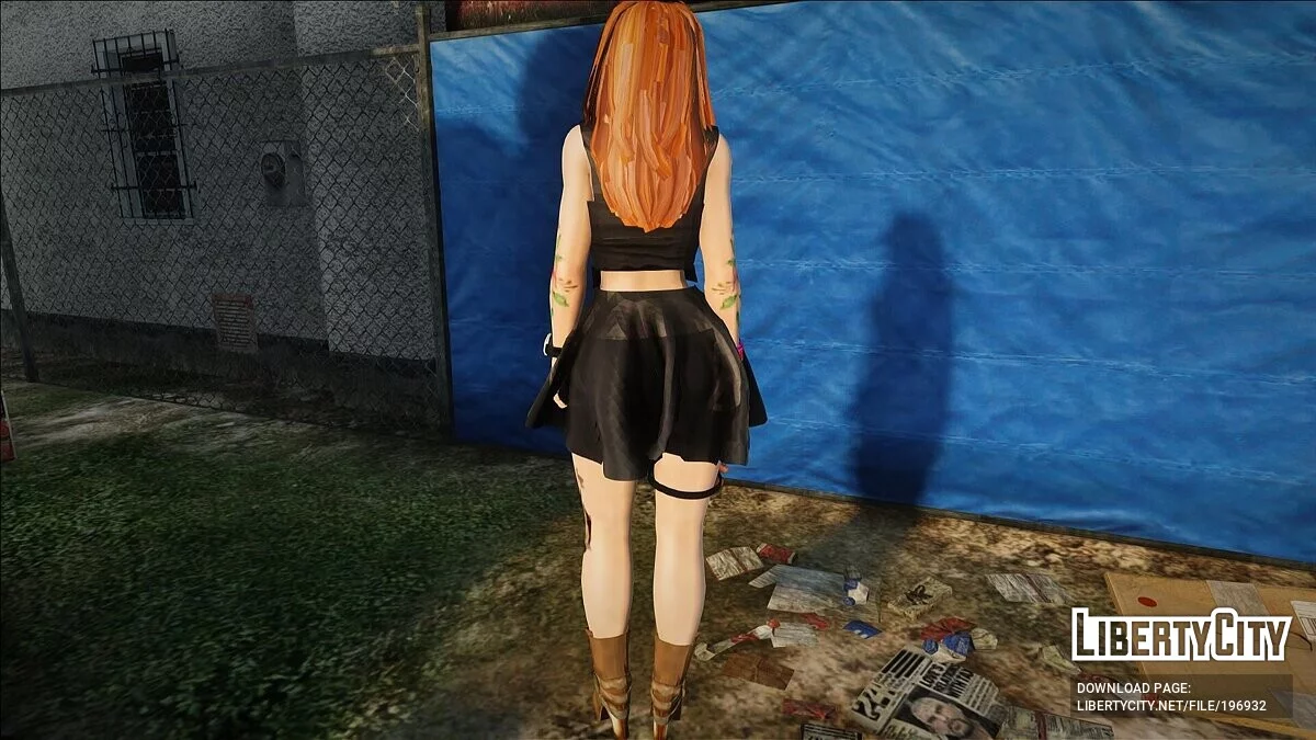 Gadis Berambut Merah dengan Tato / GTA San Andreas