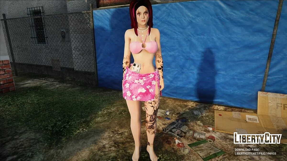 Симпатична дівчина з татуюваннями / GTA San Andreas