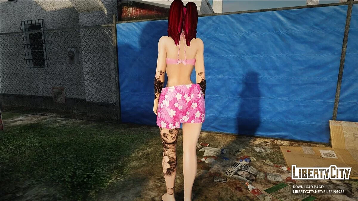 Симпатична дівчина з татуюваннями / GTA San Andreas