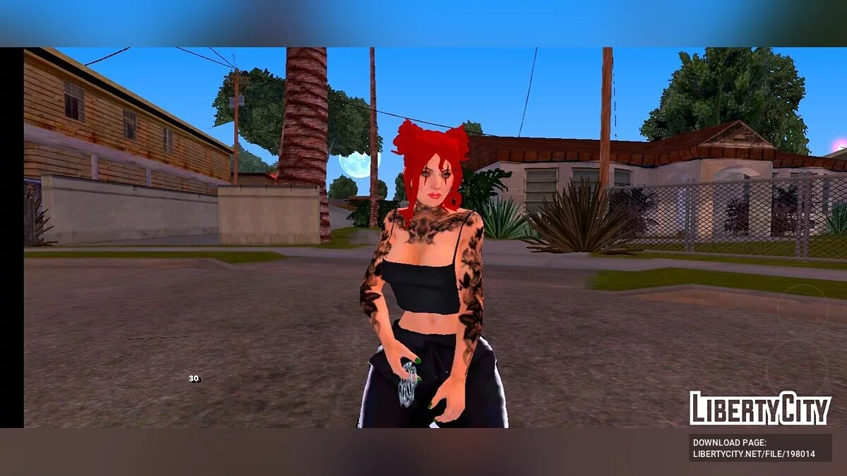 Skin Feminina with Tattoos / GTA San Andreas