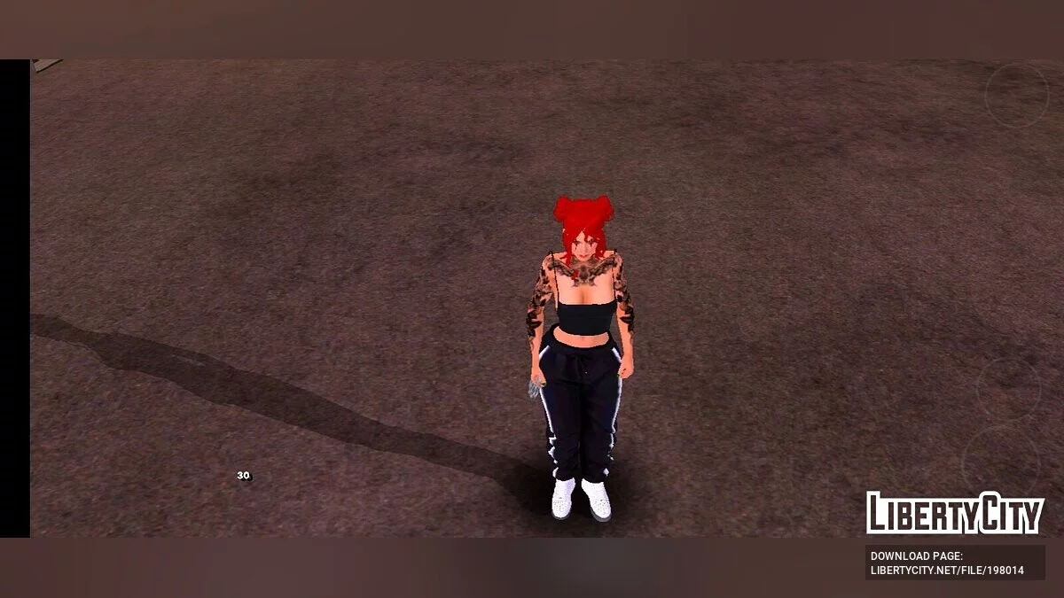 Skin Feminina with Tattoos / GTA San Andreas