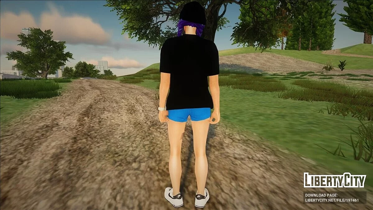Splatterella from Fortnite is a Nirvana fan / GTA San Andreas