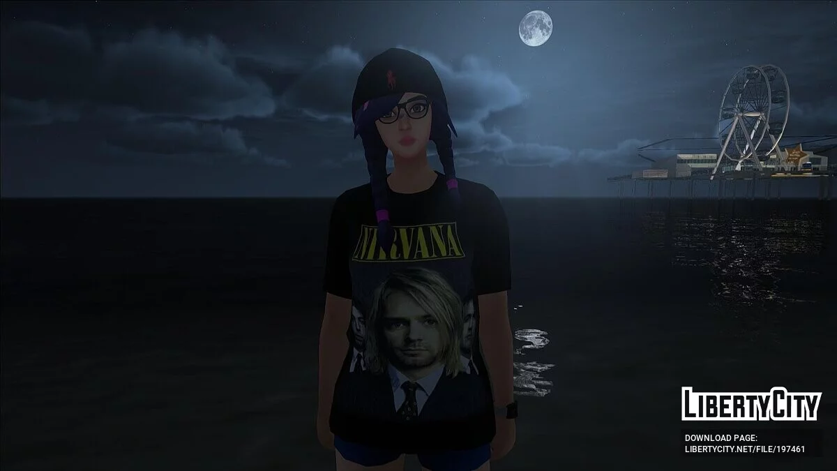 Splatterella from Fortnite is a Nirvana fan / GTA San Andreas