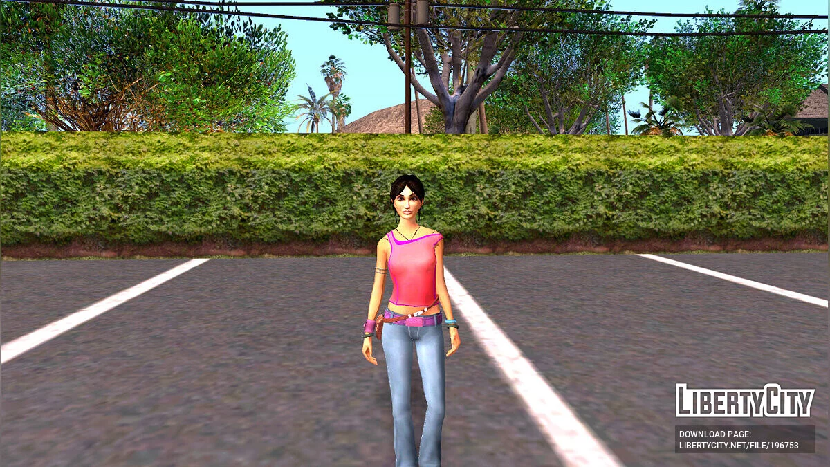 Зои Кастильо в наряде Касабланки / GTA San Andreas