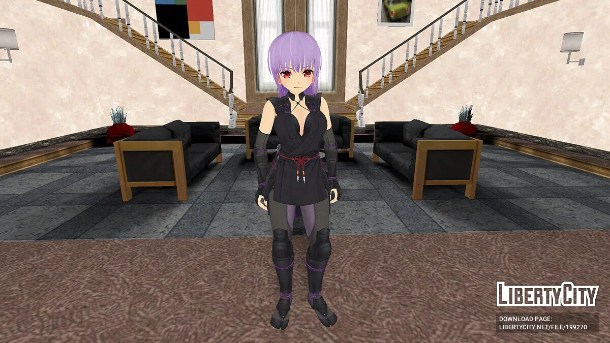 Ayane dari Senran Kagura: Estival Versus / GTA San Andreas