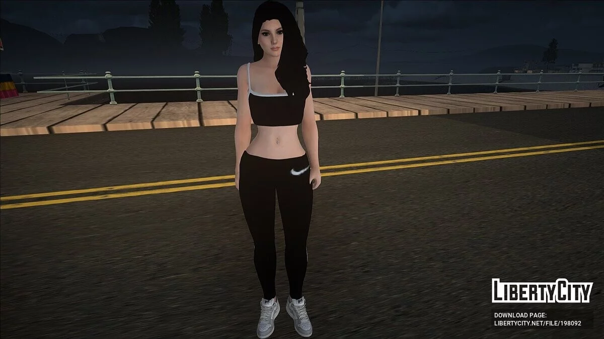 Mädchen im Sportoutfit / GTA San Andreas