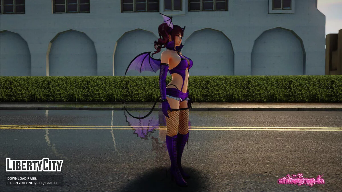 Gracia con traje de súcubo / GTA San Andreas