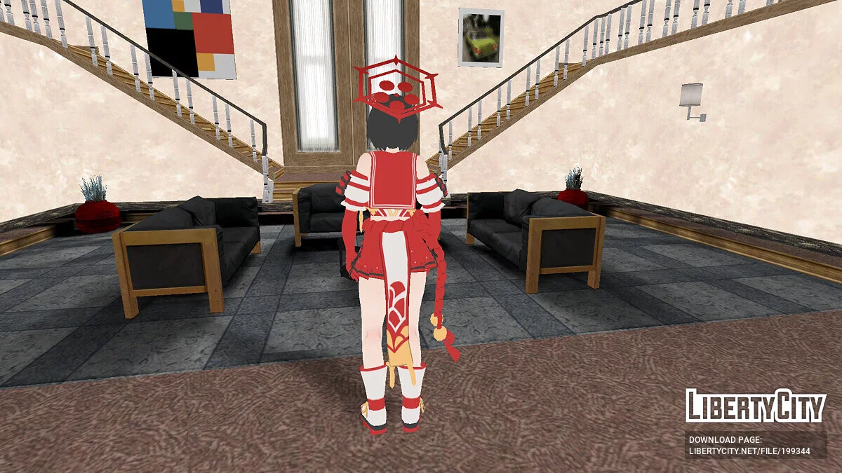 Kasuga Tsubaki de Blue Archive / GTA San Andreas