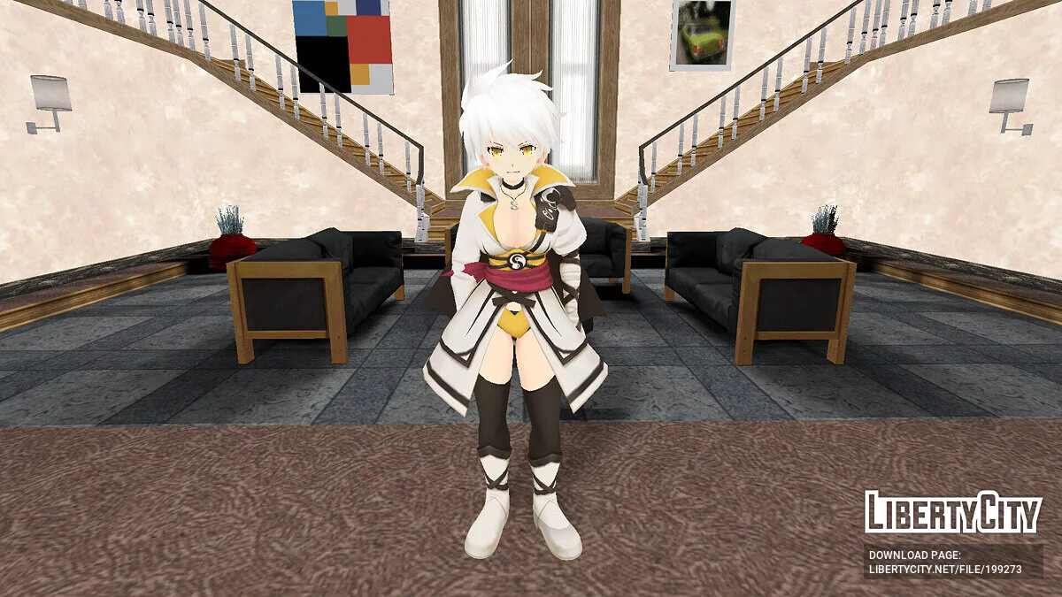 Miyabi from Senran Kagura: Estival Versus / GTA San Andreas