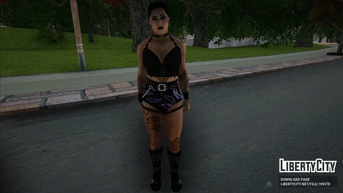 Rhea Ripley from WWE 2023 / GTA San Andreas