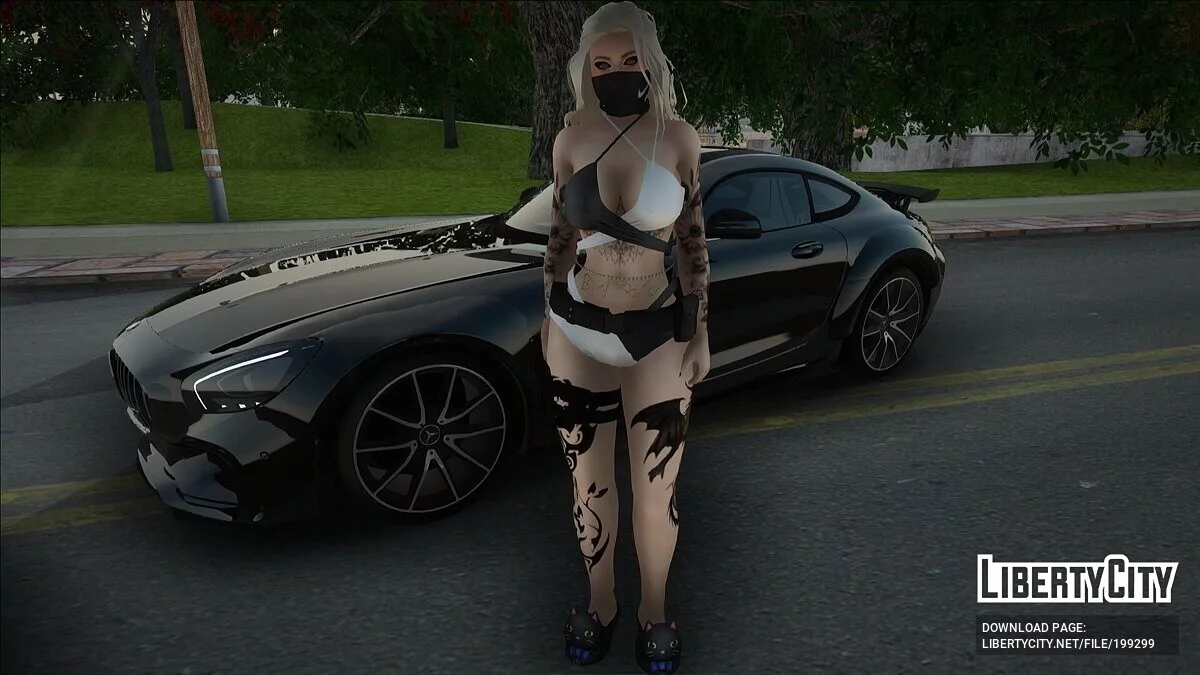Gadis Seksi dengan Topeng Pelindung / GTA San Andreas