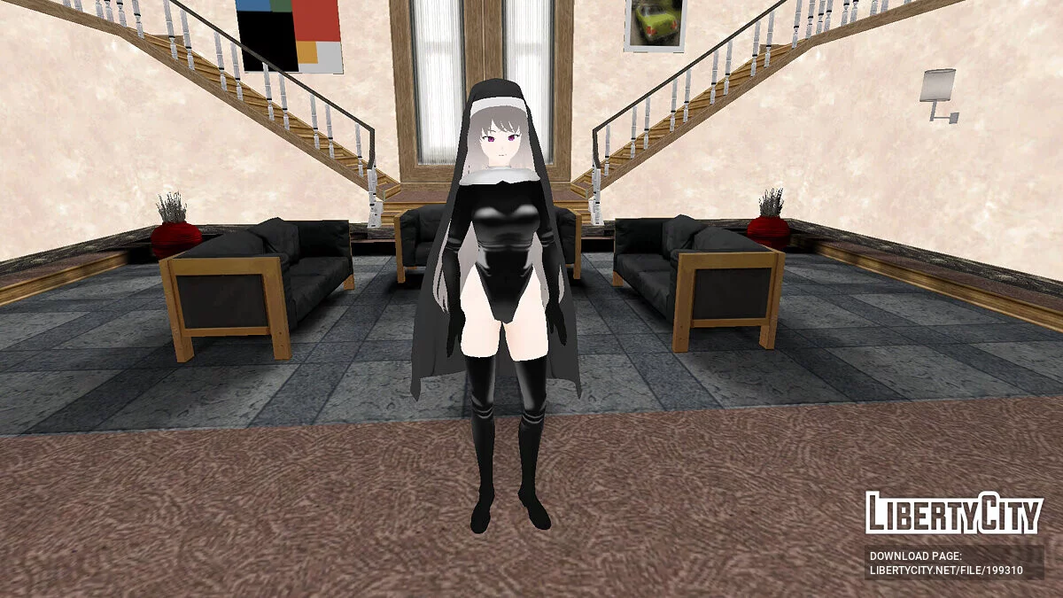 Utazumi Sakurako (Justina Suit Ver.) from Blue Archive / GTA San Andreas