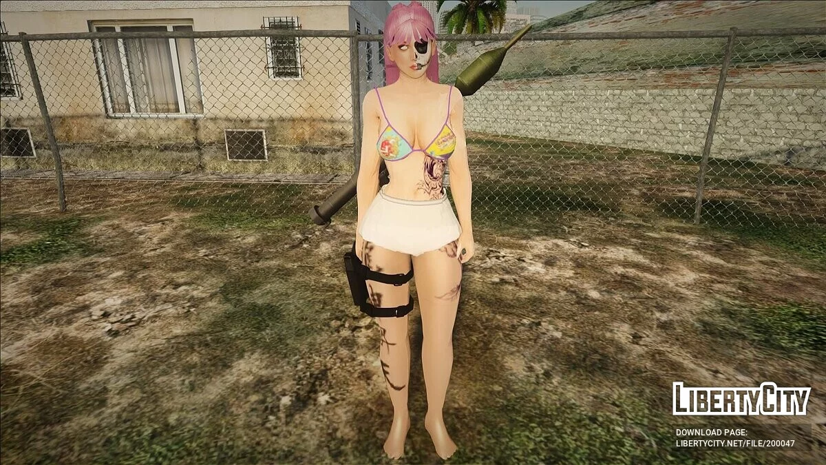 Дівчина з розмальованим обличчям / GTA San Andreas