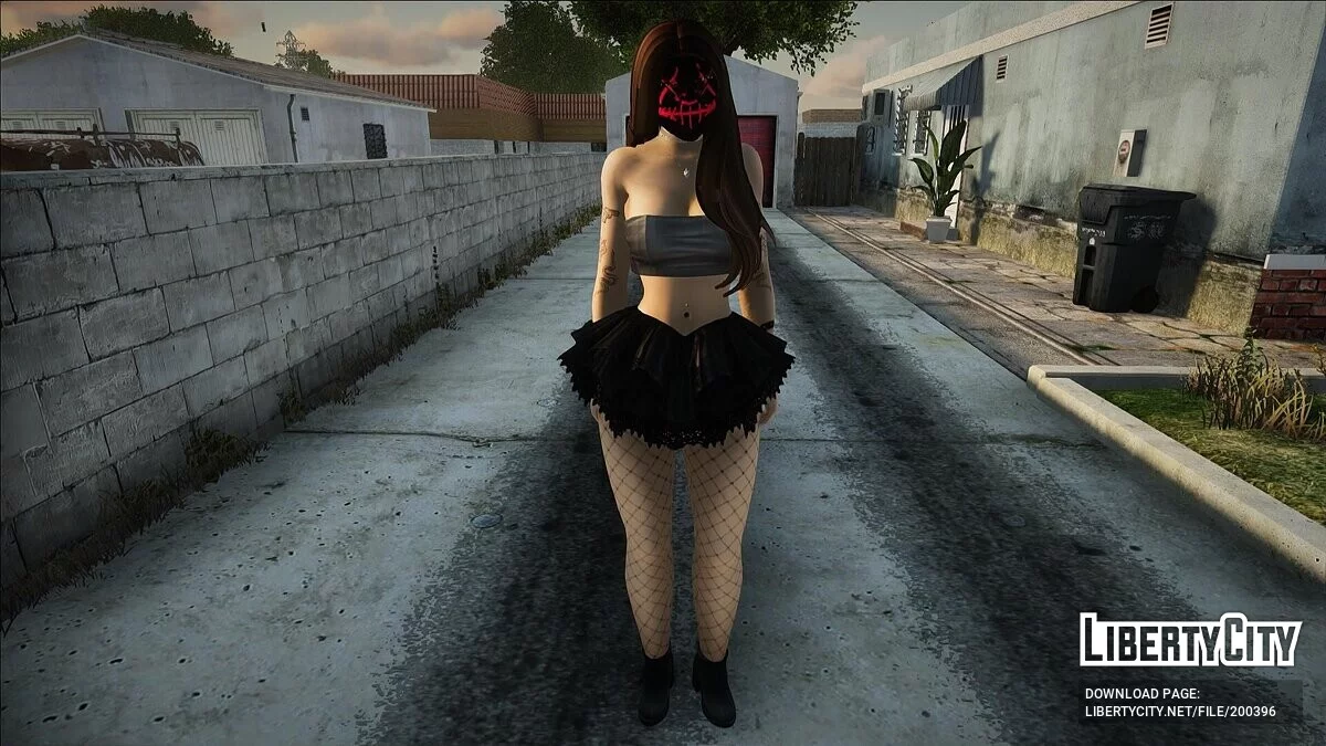 The girl in the mask / GTA San Andreas