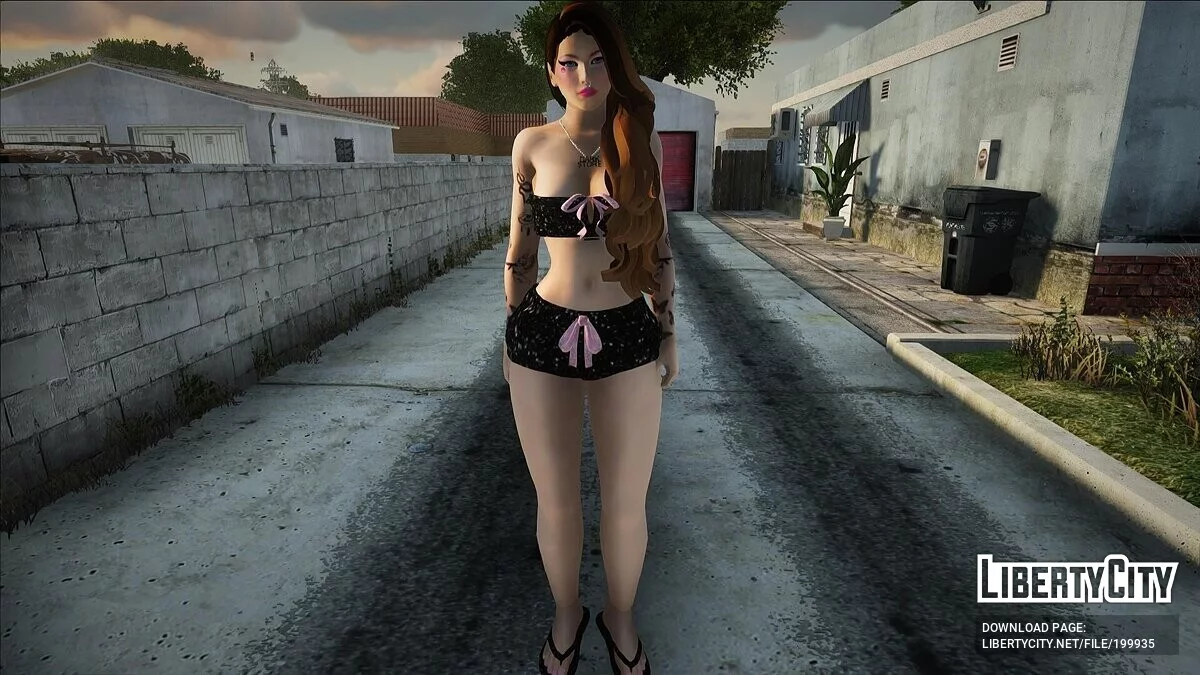 A girl in a sexy outfit / GTA San Andreas
