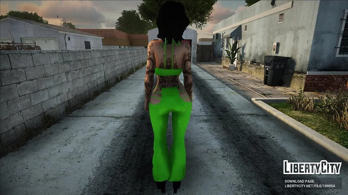 Дівчина в зеленому вбранні / GTA San Andreas