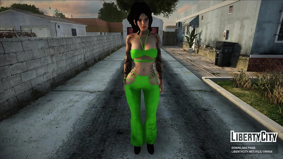 Дівчина в зеленому вбранні / GTA San Andreas