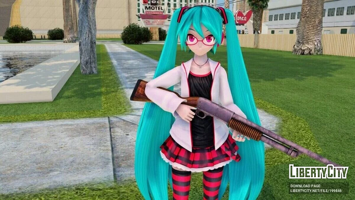 Hatsune Miku Natural (Animação Facial) / GTA San Andreas