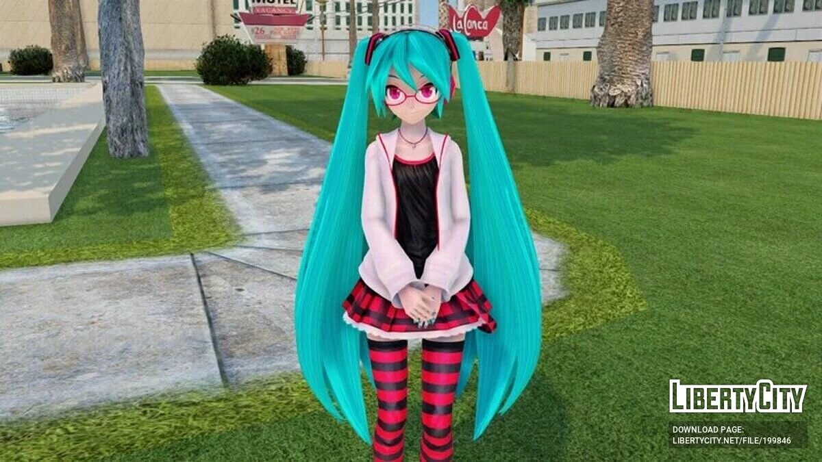Hatsune Miku Natural (Animação Facial) / GTA San Andreas