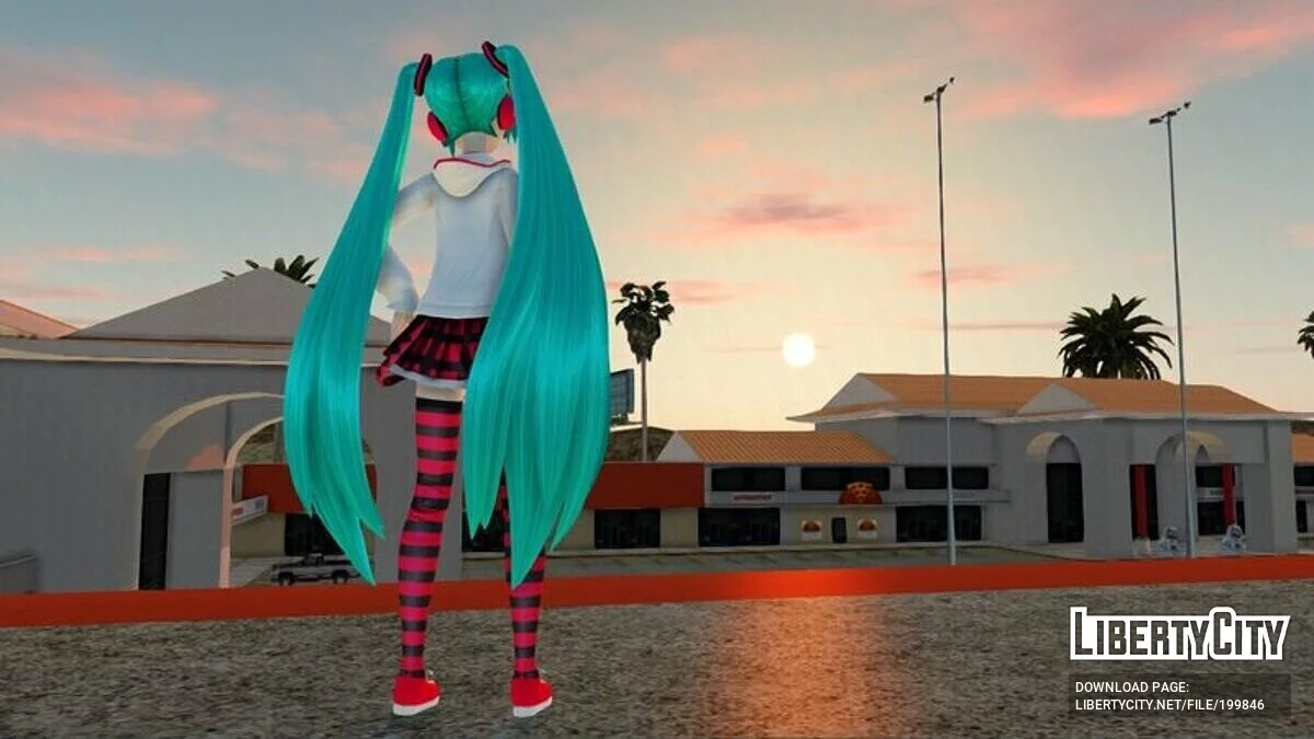 Hatsune Miku Natural (Animação Facial) / GTA San Andreas