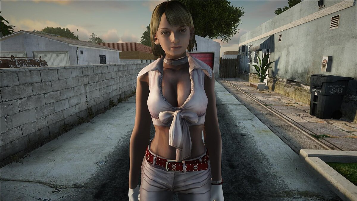 GTA San Andreas Resident Evil 4 Remake Ashley Graham Mod 